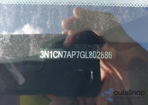 2016 Nissan Versa 1.6 S/1.6 S+/1.6 Sl/1.6 Sv from USA, damaged, VIN 3N1CN7AP7GL802886